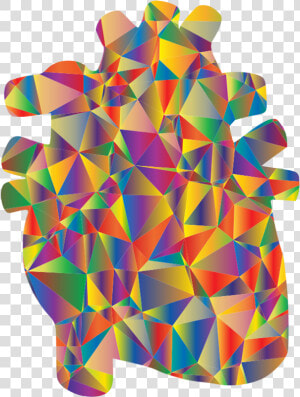 Anatomy Of The Heart Clipart   Сердце Из Треугольников Png  Transparent Png