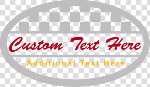 Motorcycle Checkered Oval Gas Tank Decals Design Image   Circle  HD Png Download