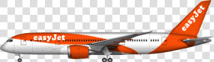 Boeing 787 Dreamliner Easyjet  HD Png Download