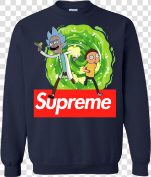 2019 Official Supreme Rick And Morty T Shirt  Sweater   Supreme Hoodie Rick And Morty  HD Png Download