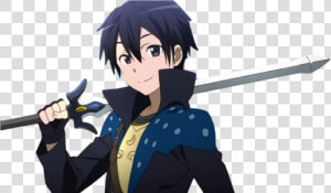 Kirito Kun From Sword   Anime Sword Art Online Kirito  HD Png Download