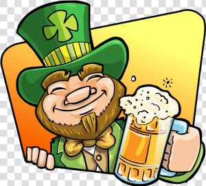 Transparent Leprechaun Png   Leprechaun With Beer Png  Png Download