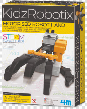 Motorised Robot Hand Kit   Motorized Robotic Hand Kidzrobotix  HD Png Download