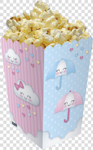 Caixa Para Pipoca Chuva De Amor 08 Unidades Festcolor   Caixinha De Pipoca Personalizada  HD Png Download