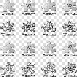 Wikidata Logo Proposal Variations   Puzzle Piece Wikipedia Logos  HD Png Download