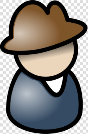 User Male Icon Wearing Hat   People Clipart  HD Png Download