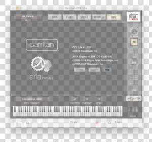 Info Button Png  garritan Cfx Lite Settings  Hd Png   Multimedia Software  Transparent Png