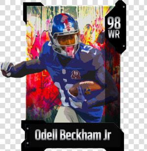 Odell Beckham Jr Mut Card   Png Download   Six man Football  Transparent Png