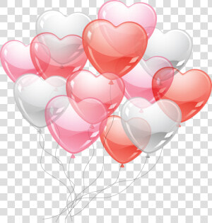 Happy Birthday Ballons  Valentines Balloons  Valentines   Pink Heart Birthday Balloons  HD Png Download