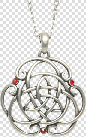 Knotted Triquetra Celtic Necklace   Locket  HD Png Download