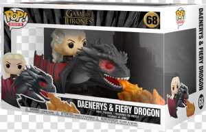 Funko Pop Daenerys Fiery Drogon  HD Png Download