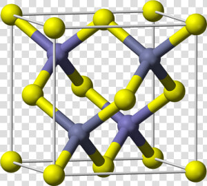 Sphalerite Unit Cell 3d Balls   Sulfuro De Zinc Estructura Cristalina  HD Png Download