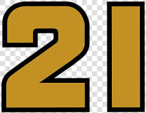  21  number  woodbrothers  racing  gold  numero  numeral  HD Png Download