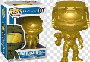 Master Chief With Cortana Metallic Gold Funko Pop Vinyl  HD Png Download