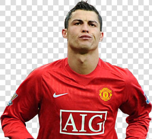 Cristiano Ronaldo Football F   Manchester United Black Kit 2008  HD Png Download