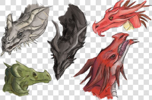 Spent The Whole Afternoon Doodling Nerds alduin  Paarthurnax    Skyrim Durnehviir Odahviing Alduin Paarthurnax  HD Png Download