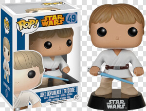 Tatooine Luke Skywalker Pop Vinyl Figure   non mint   Luke Skywalker Pop  HD Png Download