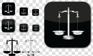 Elegant  Serious  Legal Icon Design For Eurospider   Scales Of Justice  HD Png Download