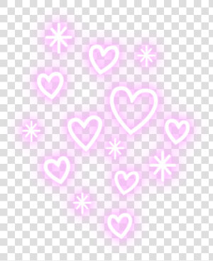  heart  hearts  pink  love  neon  neonlight  glowing   Heart  HD Png Download