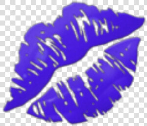  freetoedit  darkpurple  lipstick  emoji  purple  kiss   Kiss Lips Emoji Transparent  HD Png Download