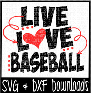 Free Live Love Baseball Cutting File Crafter File   Poster  HD Png Download