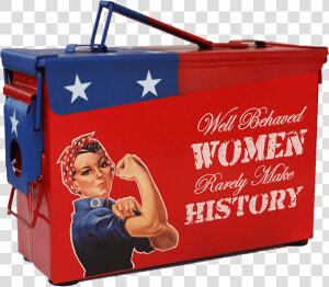 Rosie The Riveter Custom Ammo Can   Veterans Party Of America  HD Png Download