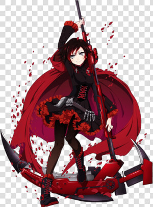 R w b y fan Art By Asako Nishida   Ruby Rose Rwby Png  Transparent Png