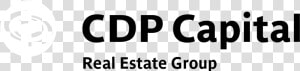 Cdp Capital Real Estate Group Logo Black And White   Cdp Capital  HD Png Download