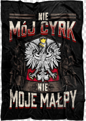 Not My Circus Not My Monkeys Black Fleece Blanket   Poland  HD Png Download