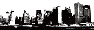 Skyline Building Illustration   Black Building City Silhouette Png  Transparent Png