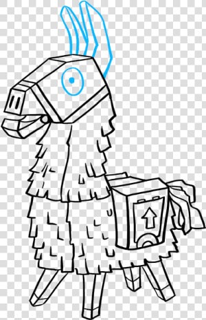 Fortnite Llama Clipart   Draw A Fortnite Llama  HD Png Download