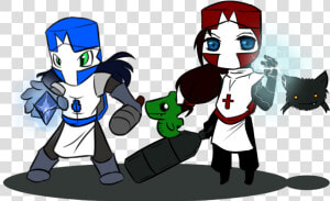 Castle Crashers Inu And Blue Collab   White Princess Castle Crashers  HD Png Download