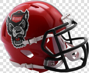 Nc State Wolfpack Riddell Red Wolfhead Replica Mini   Nc State Wolfpack Helmet  HD Png Download