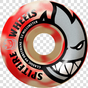 Spitfire 52mm Bighead Red Swirl Wheels   Circle  HD Png Download