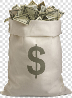 Transparent Piles Of Money Png   Bag Of Money Png  Png Download