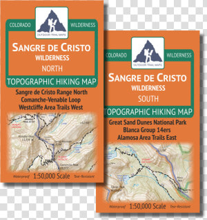 Sangre De Cristo Wilderness Map Pack   Map  HD Png Download