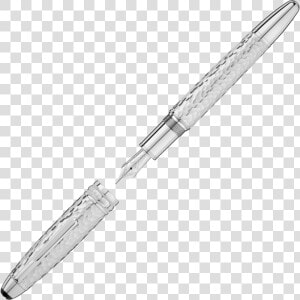 Meisterstã¼ck Martelã© Sterling Silver Fountain Pen   Montblanc Meisterstuck Martele Sterling Silver Roller  HD Png Download