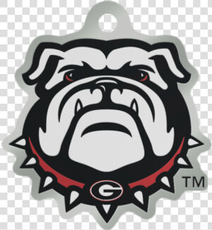 University Of Georgia Bulldogs Metallic Key Chain   Georgia Bulldog Sticker  HD Png Download