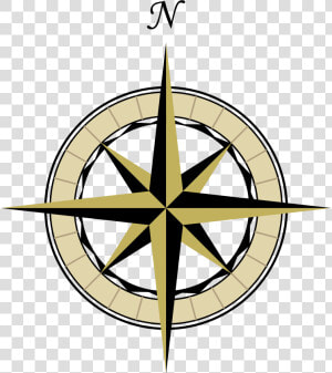 Compass Clipart   Vintage Compass Rose Transparent Background  HD Png Download