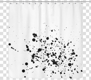 Black Paint Splatter Shower Curtain   Black Paint Splatter Png  Transparent Png