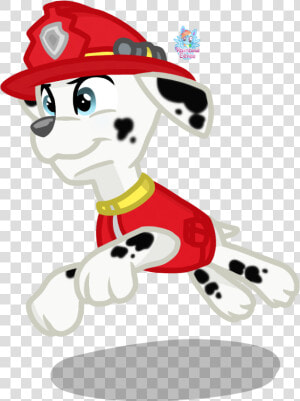 Marshall Vector Paw Patrol   Paw Patrol Marshall Deviantart  HD Png Download