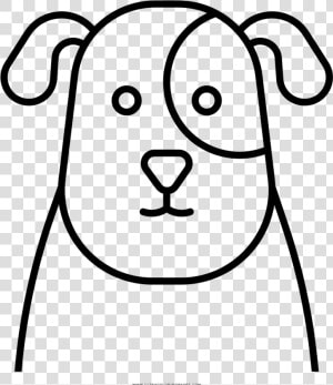 Dog Face Coloring Page   Coloring Picture Of Dog Face  HD Png Download