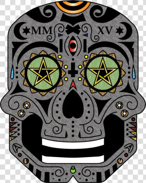 Ornate Sugar Skull   Calavera  HD Png Download