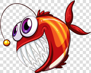 Angry Fish Clipart Picture Transparent Download Фото    Angler Fish Graphics  HD Png Download