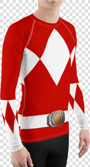 Red Ranger Rash Guard   Green Ranger Rashguard  HD Png Download