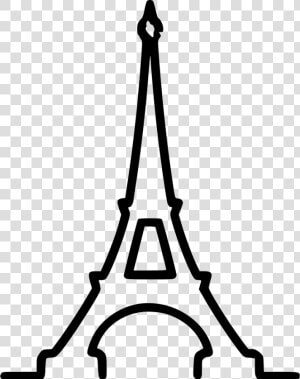 Paris Eiffel   Eiffel Tower Icon White Png  Transparent Png