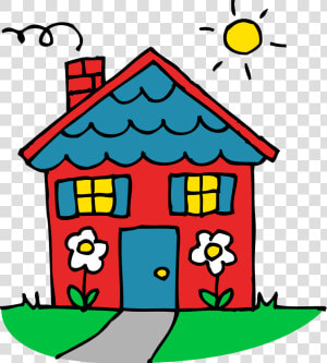 Sun  House  Home  Cute Clipart   My Cute Graphics Home  HD Png Download