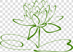 Flor De Loto  Lotus  Flor  Nenúfar  Nenúfar Blanco   Lotus Flower Clipart Black And White  HD Png Download