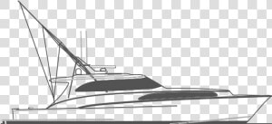 Drawn Yacht Fishing Boat   Yacht  HD Png Download