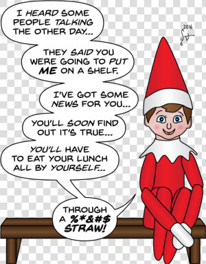 Transparent Shelf Clipart   Drawings Of Elf On The Shelf  HD Png Download